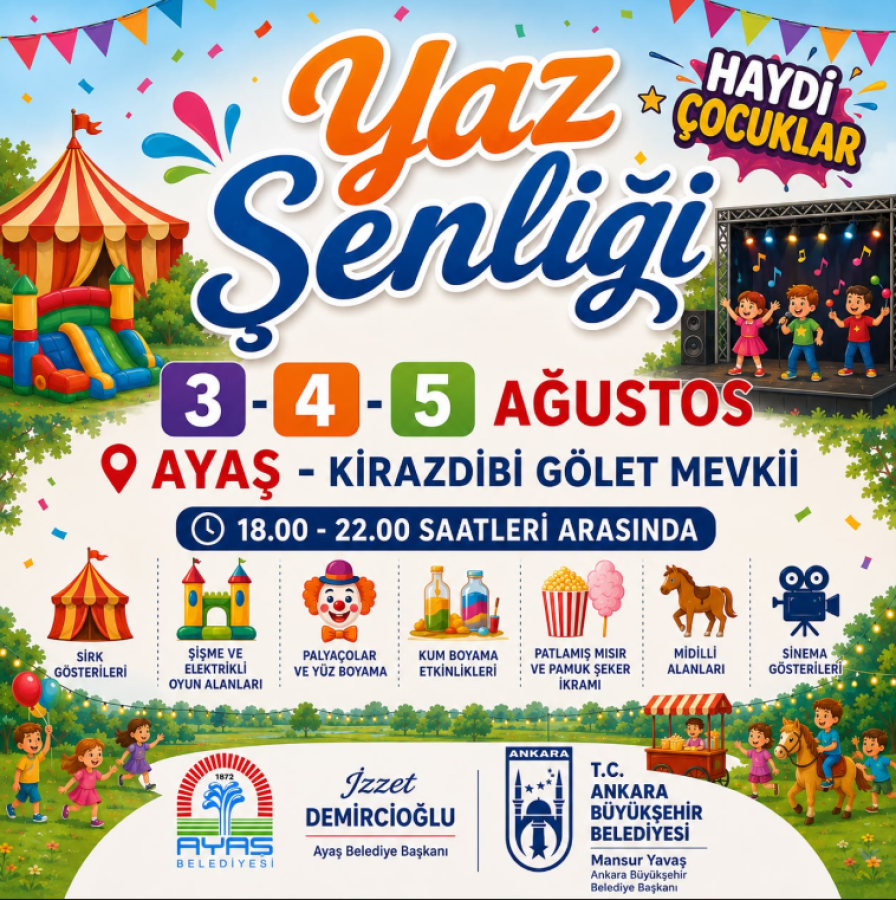 ÇOCUKLARA YAZ ŞENLİĞİ
